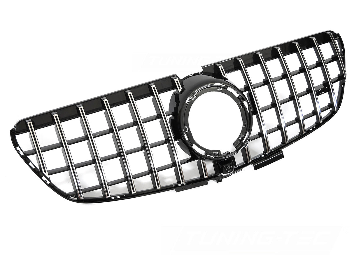Schwarzer Chrom Kühlergrill für Mercedes V-Klasse W447 2020-2023 Set