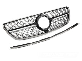 Diamond Kühlergrill Mercedes Vito W447 2014-2019 Frontgrill schwarz chrom