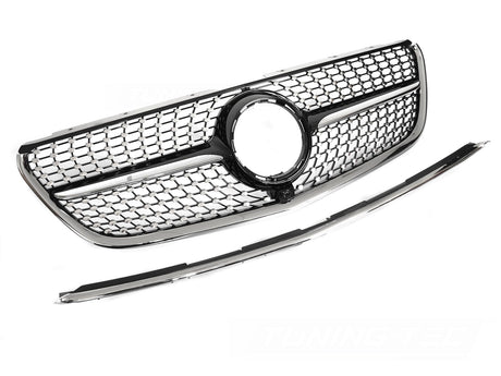 Diamond Kühlergrill Mercedes Vito W447 2014-2019 Frontgrill schwarz chrom