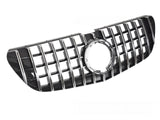 Sport Kühlergrill Chrom Schwarz für Mercedes Vito W447 2019-2023, Panamericana Style