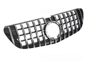 Sport Kühlergrill Chrom Schwarz für Mercedes Vito W447 2019-2023, Panamericana Style