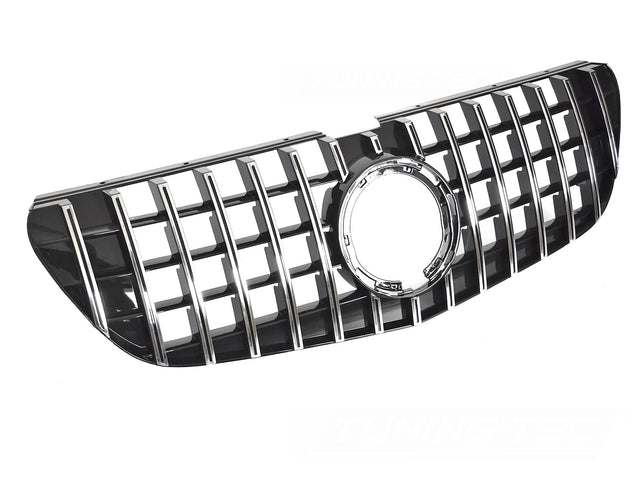 Sport Kühlergrill Chrom Schwarz für Mercedes Vito W447 2019-2023, Panamericana Style