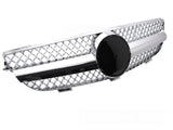 Sportgrill Chrom für Mercedes CLK W209 2003-2010, Frontgrill im Gitterdesign