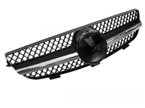 Sport Kühlergrill Mercedes CLK W209 C209 A209 2003-2010 schwarz chrom mit Wabendesign