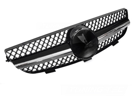Sport Kühlergrill Mercedes CLK W209 C209 A209 2003-2010 schwarz chrom mit Wabendesign
