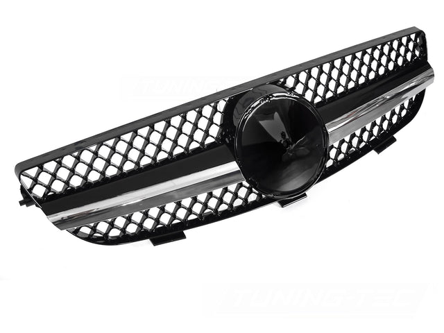 Sport Kühlergrill Mercedes CLK W209 C209 A209 2003-2010 schwarz chrom mit Wabendesign