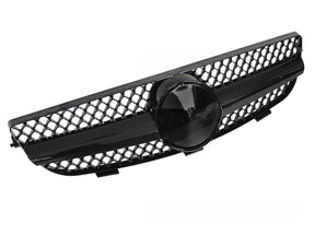 Sport Kühlergrill schwarz glanz für Mercedes CLK W209 C209 A209 2003-2010