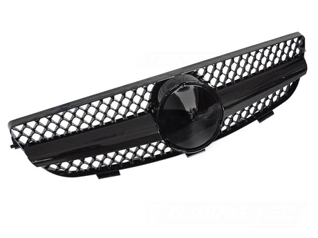 Sport Kühlergrill schwarz glanz für Mercedes CLK W209 C209 A209 2003-2010