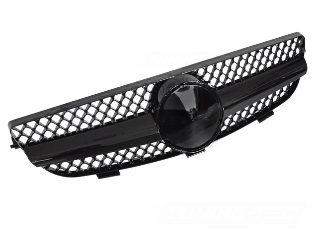 Sport Kühlergrill schwarz glanz für Mercedes CLK W209 C209 A209 2003-2010
