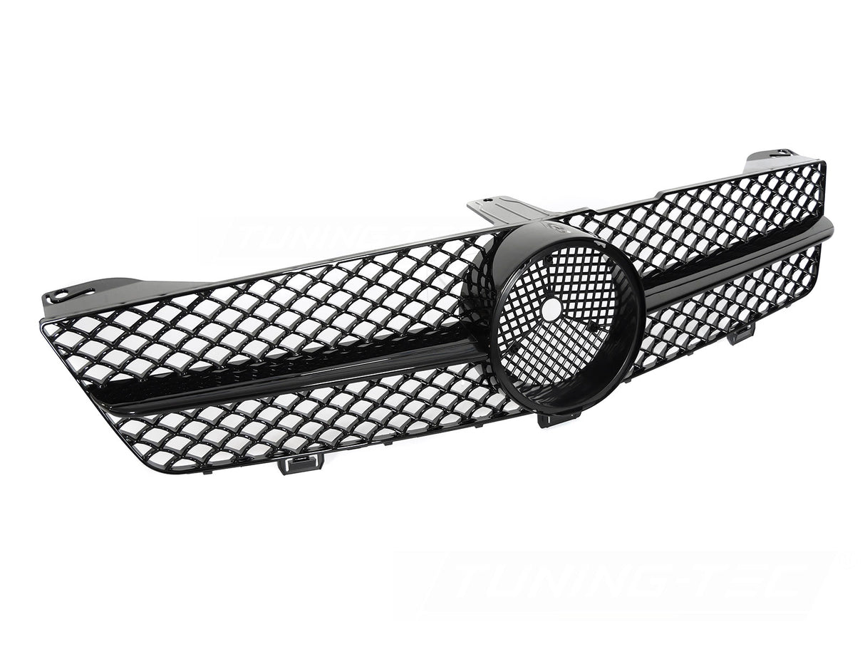 Sport Kühlergrill Mercedes CLS C219 2008-2010 Glanz Schwarz Front Grill