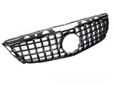 Sport Kühlergrill schwarz Glanz für Mercedes CLS C218 2011-2014 mit Sternaufnahme