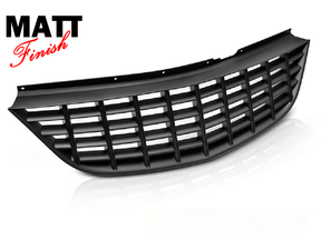 Sportgrill für Opel Corsa D bis 2010, schwarzer Frontgrill ohne Logo, Tuning Zubehör