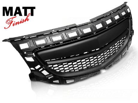 Sportgrill für Opel Insignia A G09 Frontgrill ohne Logo schwarz matt 07/2008 - 05/2013