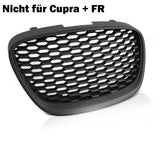 Für Seat Leon 1P Toledo Altea 5P 2005-2009 Sportgrill Frontgrill schwarz matt