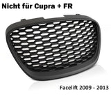 Für Seat Leon 1P Facelift 2009-2013 Sportgrill Frontgrill schwarz