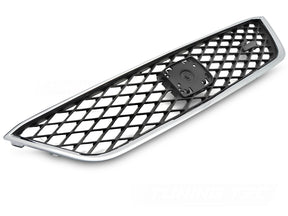 Sport Kühlergrill silber schwarz für SEAT Ibiza IV 6J 2012-2017 Frontgrill mit Wabenmuster