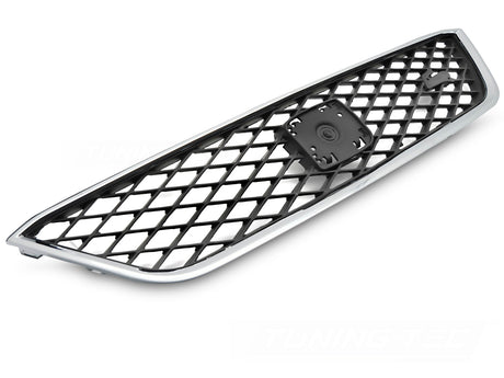 Sport Kühlergrill silber schwarz für SEAT Ibiza IV 6J 2012-2017 Frontgrill mit Wabenmuster