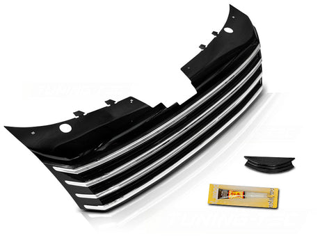 Kühlergrill Schwarz Chrom für VW Passat B7 2010-2014 Limousine Variant - CR Tuning