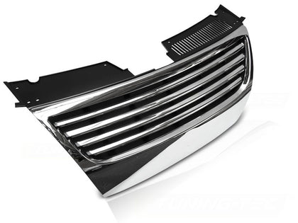 Kühlergrill Chrom Schwarz für VW Passat B6 2005-2010 Frontgrill Grill