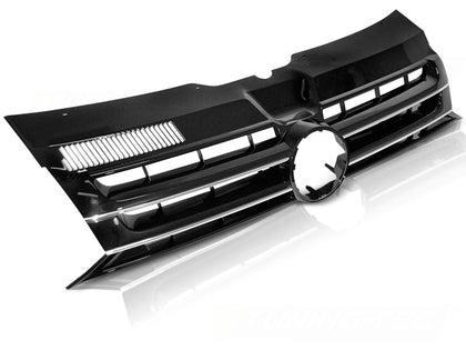 Kühlergrill Schwarz Chrom für VW T5 Caravelle Multivan 2010-2015 Frontgrill