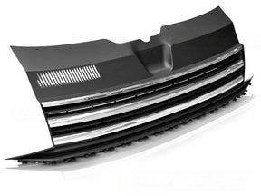 Sportgrill Frontgrill für VW T6 Multivan Transporter SGB SGG SGJ ab 2015 ohne Logo schwarz matt chrome - CR Tuning