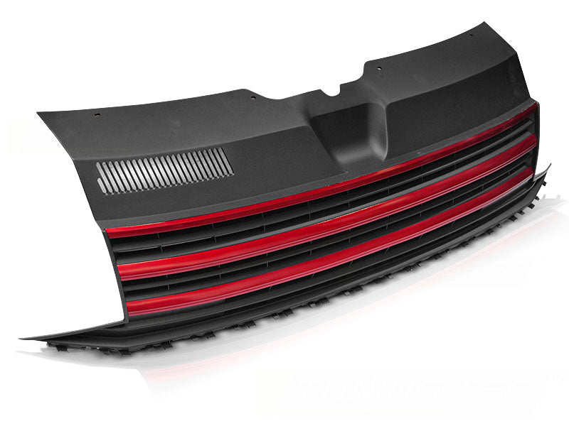 Für VW T6 Multivan Transporter SGB SGG SGJ ab 2015 Sportgrill Frontgrill ohne Logo schwarz rot