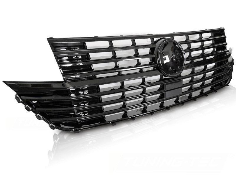 Frontgrill Kühlergrill Glanz Schwarz für VW T6.1 2020- mit Emblemaufnahme - CR Tuning