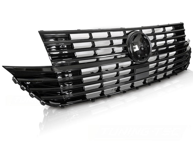 Frontgrill Kühlergrill Glanz Schwarz für VW T6.1 2020- mit Emblemaufnahme - CR Tuning