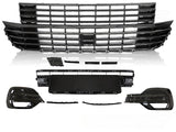 Kühlergrill Stoßstangen Element Set für VW T6.1 2020- Glanz Schwarz Front Grill - CR Tuning