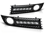 Nebelscheinwerfer Blenden mit LED Tagfahrlicht Set 2001-2004 für Audi A4 B6
