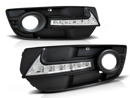 LED Nebelscheinwerfer Blenden Set für Audi Q5 2008-2012 Tagfahrlicht Blende