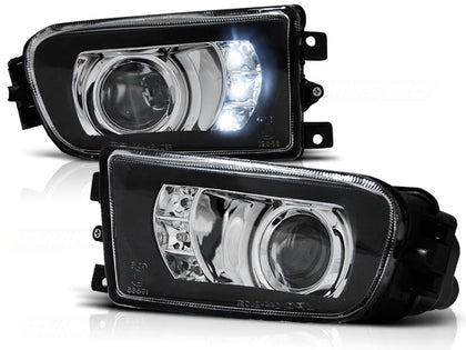 LED Nebelscheinwerfer Set für BMW 5er E39 1995-2003 / Z3 1996-2002 schwarz