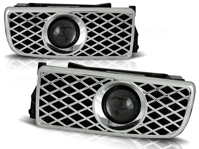 Chrom Nebelscheinwerfer Set für BMW 3er E36 1990-1999 H3 Leuchtmittel