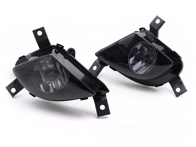 Nebelscheinwerfer Set H8 Leuchtmittel inklusive schwarz glänzend für BMW E90 E91 LCI