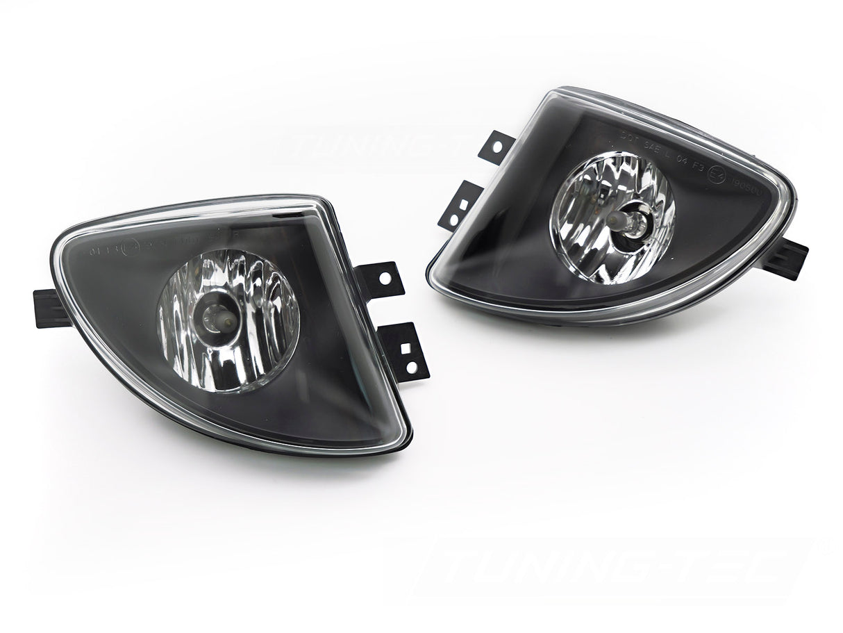 Nebelscheinwerfer Set BMW F10 F11 Klarglas H8 Leuchtmittel schwarz Tuning