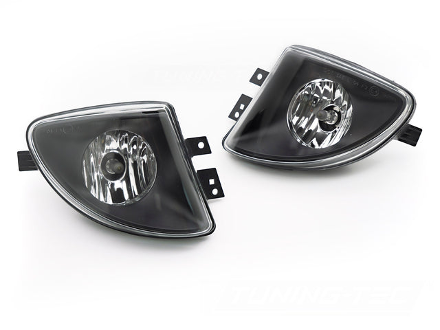 Nebelscheinwerfer Set BMW F10 F11 Klarglas H8 Leuchtmittel schwarz Tuning
