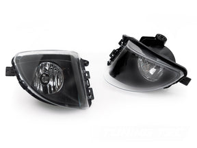 Nebelscheinwerfer Set BMW 5er F10 F11 H8 Klarglas schwarz inkl. Leuchtmittel für CR-Tuning
