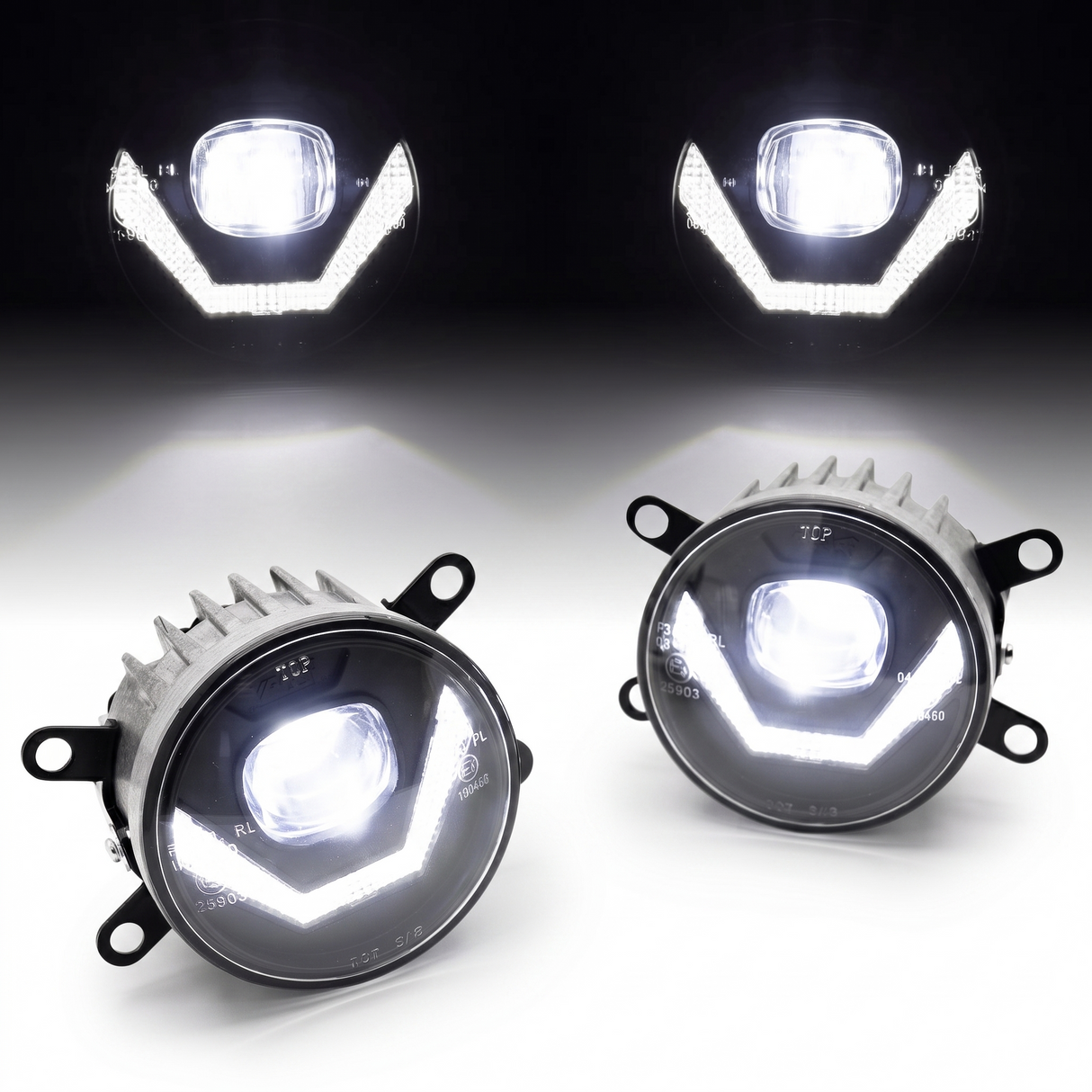 LED Nebelscheinwerfer Set mit Tagfahrlicht für Ford Opel Renault Peugeot Citroen Suzuki