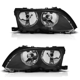 Halogen Scheinwerfer Chrom für BMW 3er E46 Limousine & Touring 09/2001–03/2005 – Ersatzscheinwerfer & OEM-Passform