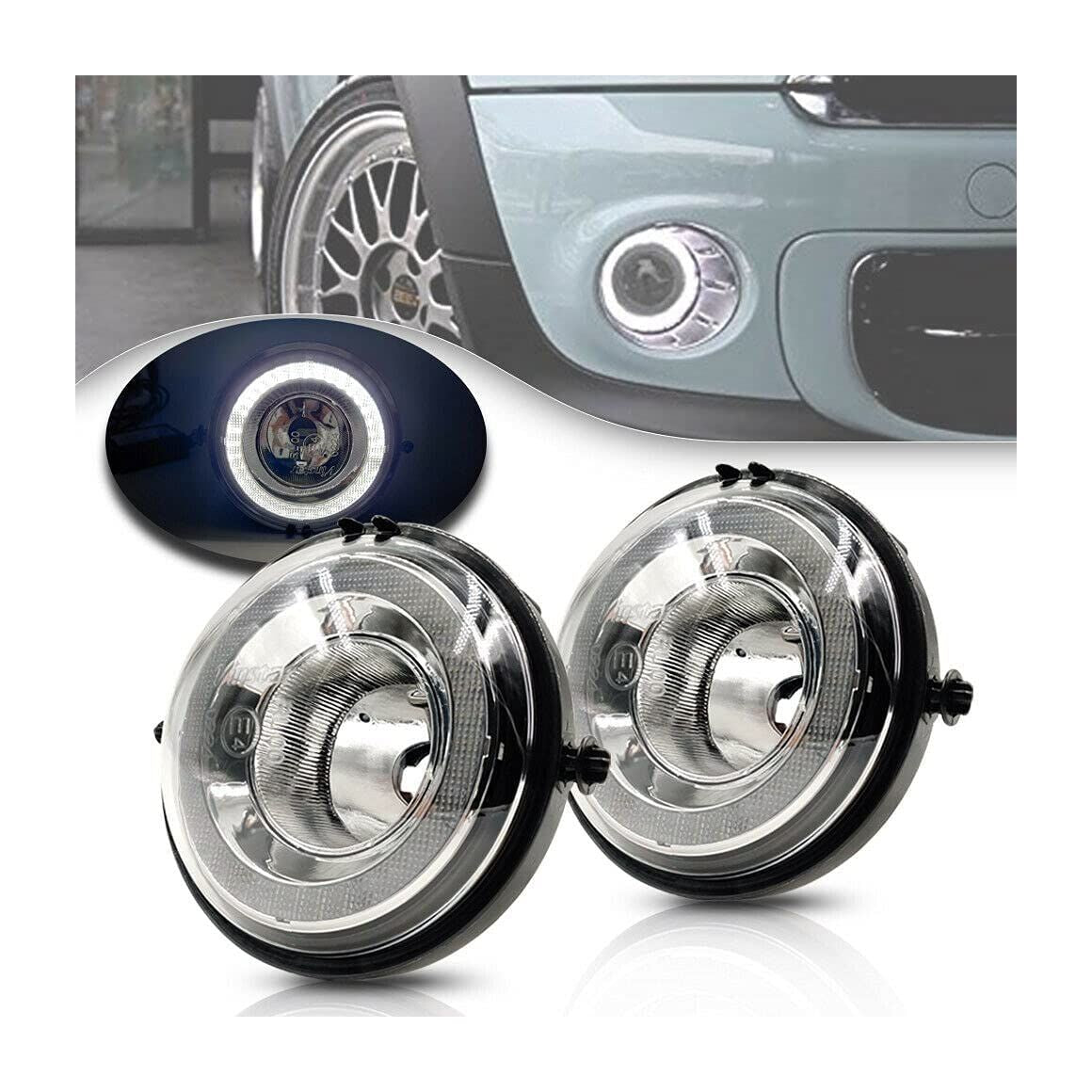 Nebelscheinwerfer Set für MINI R55 R56 R57 R58 R59 R60 LED Tagfahrlicht