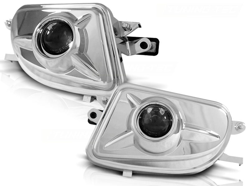 Chrom Nebelscheinwerfer Set für Mercedes W210 E-Klasse, SLK R170, CLK W208
