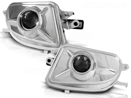 Nebelscheinwerfer Set für Mercedes W210 E-Klasse 1999-2002 SLK R170 CLK W208 chrom