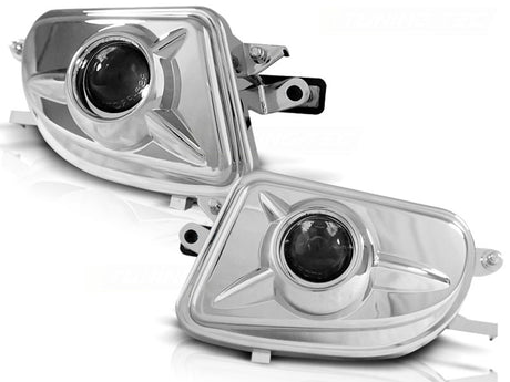 Chrom Nebelscheinwerfer Set für Mercedes W210 E-Klasse, SLK R170, CLK W208