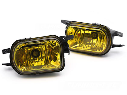 Nebelscheinwerfer Set Gelb für Mercedes W203 W209 C215 CL203 R171 HB4 inkl. Leuchtm