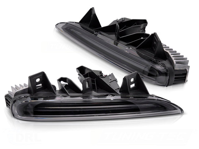 Tagfahrlichter Set Sport Style schwarz getönt für Porsche Boxster 981 Cayman 981c LED