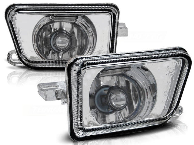 Chrom Nebelscheinwerfer Set für VW Golf 2, E-geprüft, links und rechts, klares Glas, Tuning Zubehör