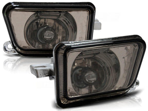 Zwei Nebelscheinwerfer Set H3 Klarglas für VW Golf 2 E-geprüft, dunkle Optik für KFZ Tuning
