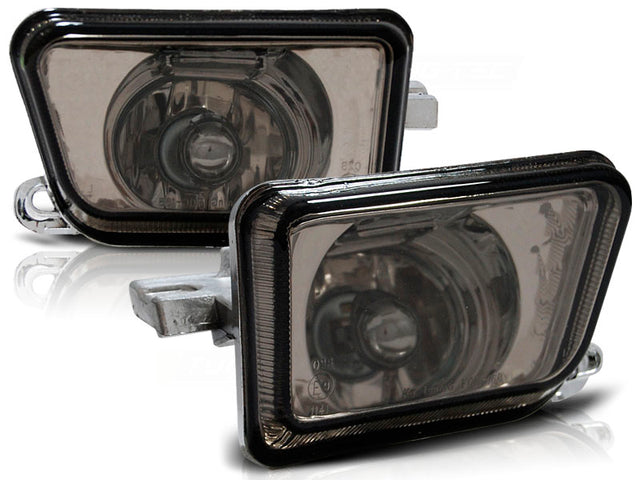 Zwei Nebelscheinwerfer Set H3 Klarglas für VW Golf 2 E-geprüft, dunkle Optik für KFZ Tuning