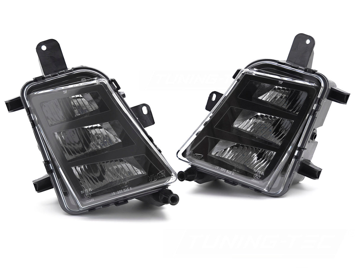 LED Nebelscheinwerfer Set Schwarz Golf 7 VII 2013-2017 Schrägheck Variant CR-Tuning