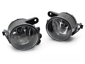 Klarglas Nebelscheinwerfer Set Links Rechts für VW Golf V 2003-2009, schwarzes Gehäuse, KFZ Tuning